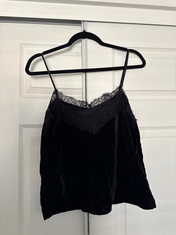 VELVET STRAPPY TOP - Image 2