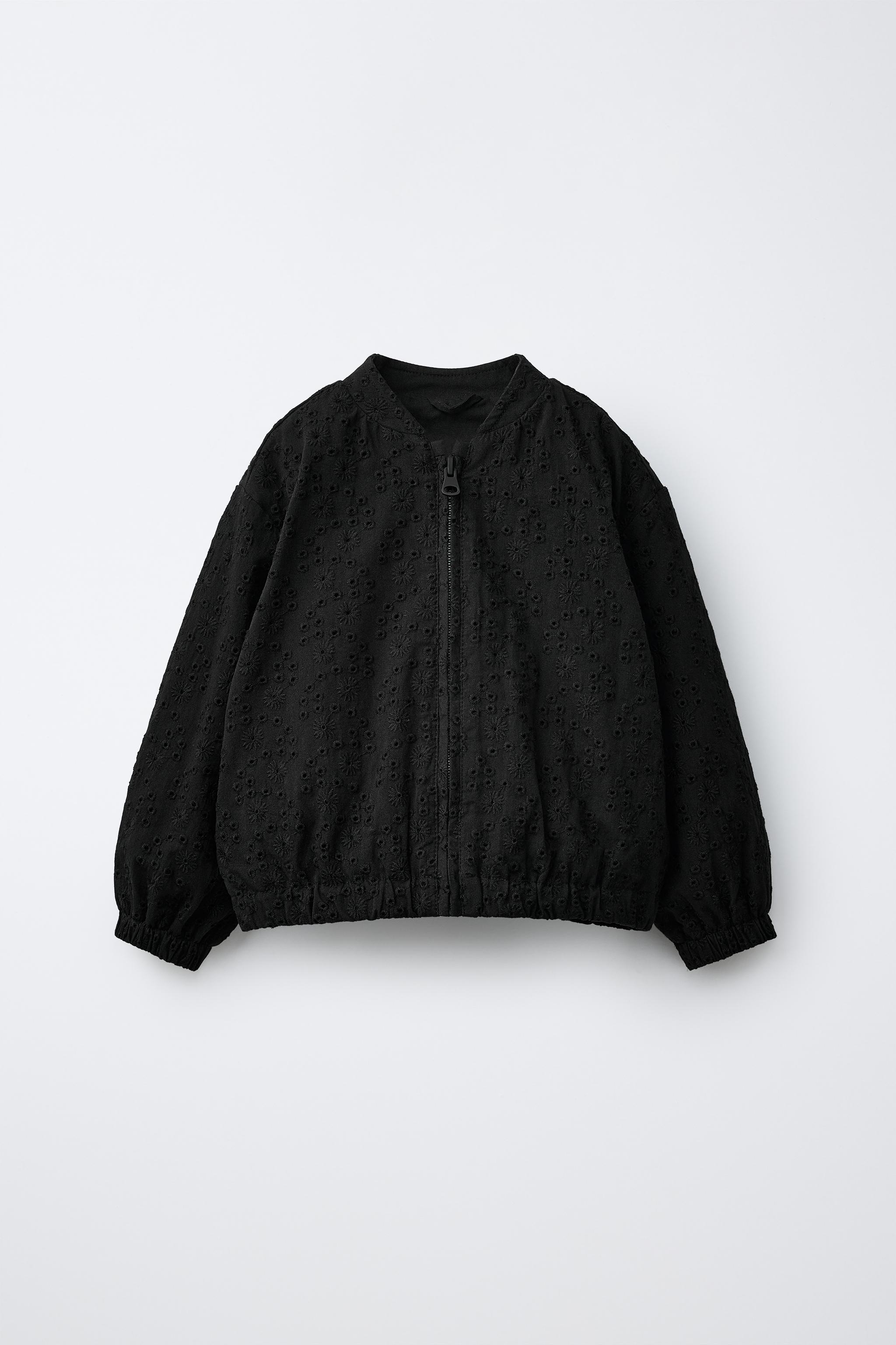 刺繍入りジャケット - ブラック | ZARA Japan / 日本