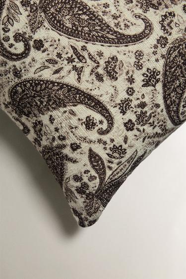 PAISLEY CUSHION COVER - Ecru by Zara - Image 1