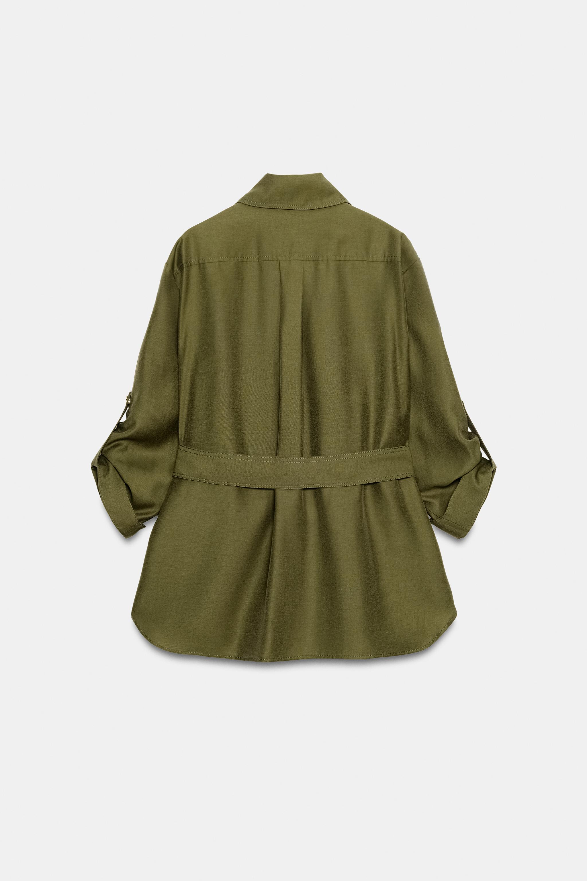 VESTE SAFARI À CEINTURE