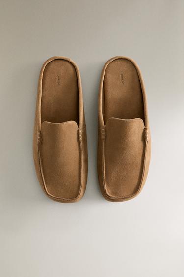 LEATHER MULE LOAFERS - Brown by Zara - Image 2