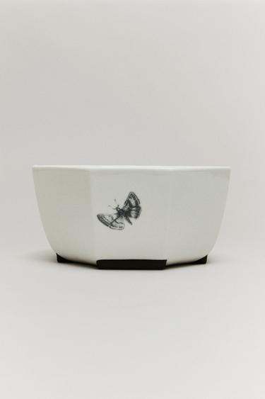 THE SKY OCTAGONAL CEREAL BOWL — White 2