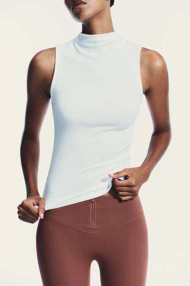 TOP COTON MODAL - Blanc de Zara - Image 1