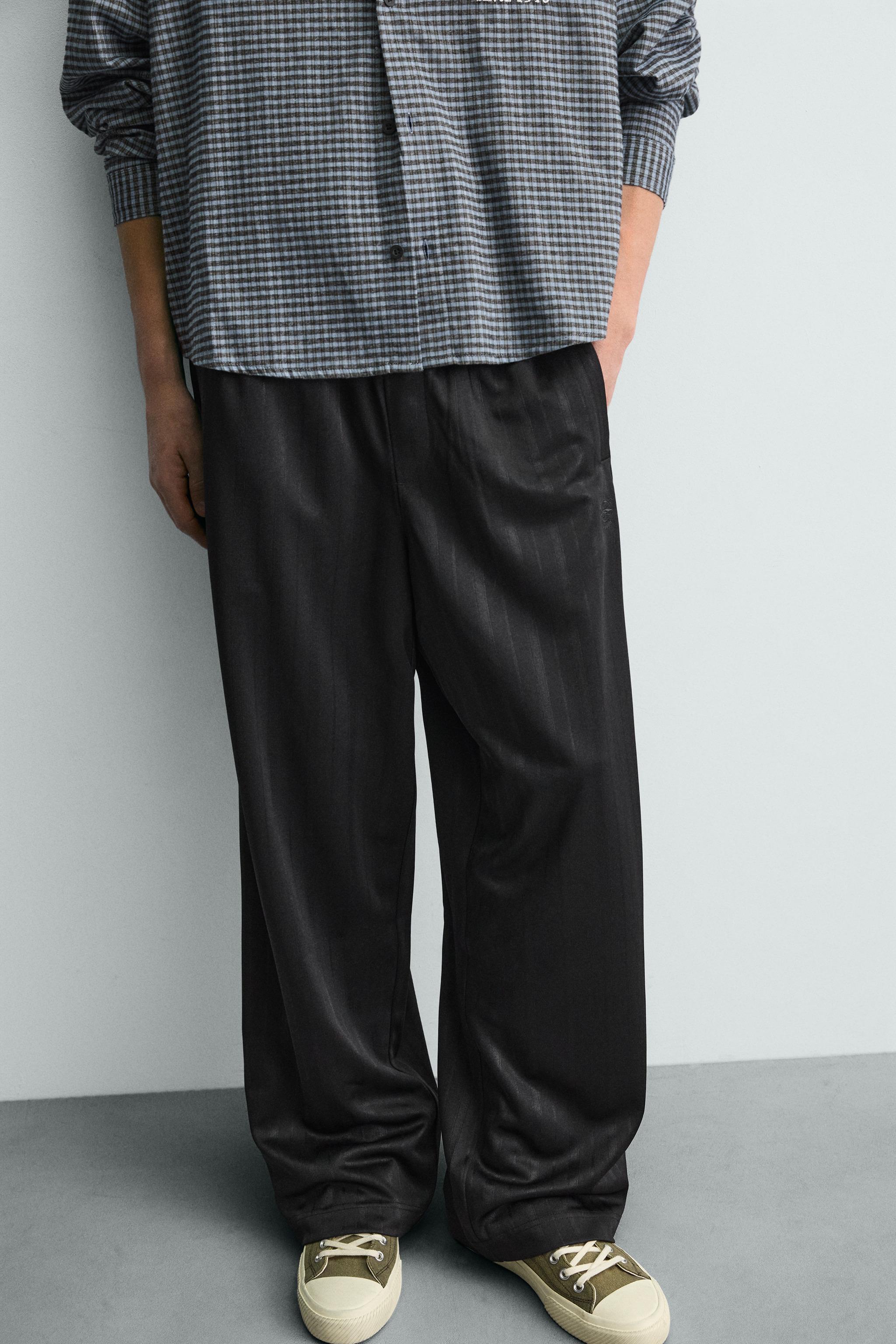 STRIPED JACQUARD JOGGING PANTS