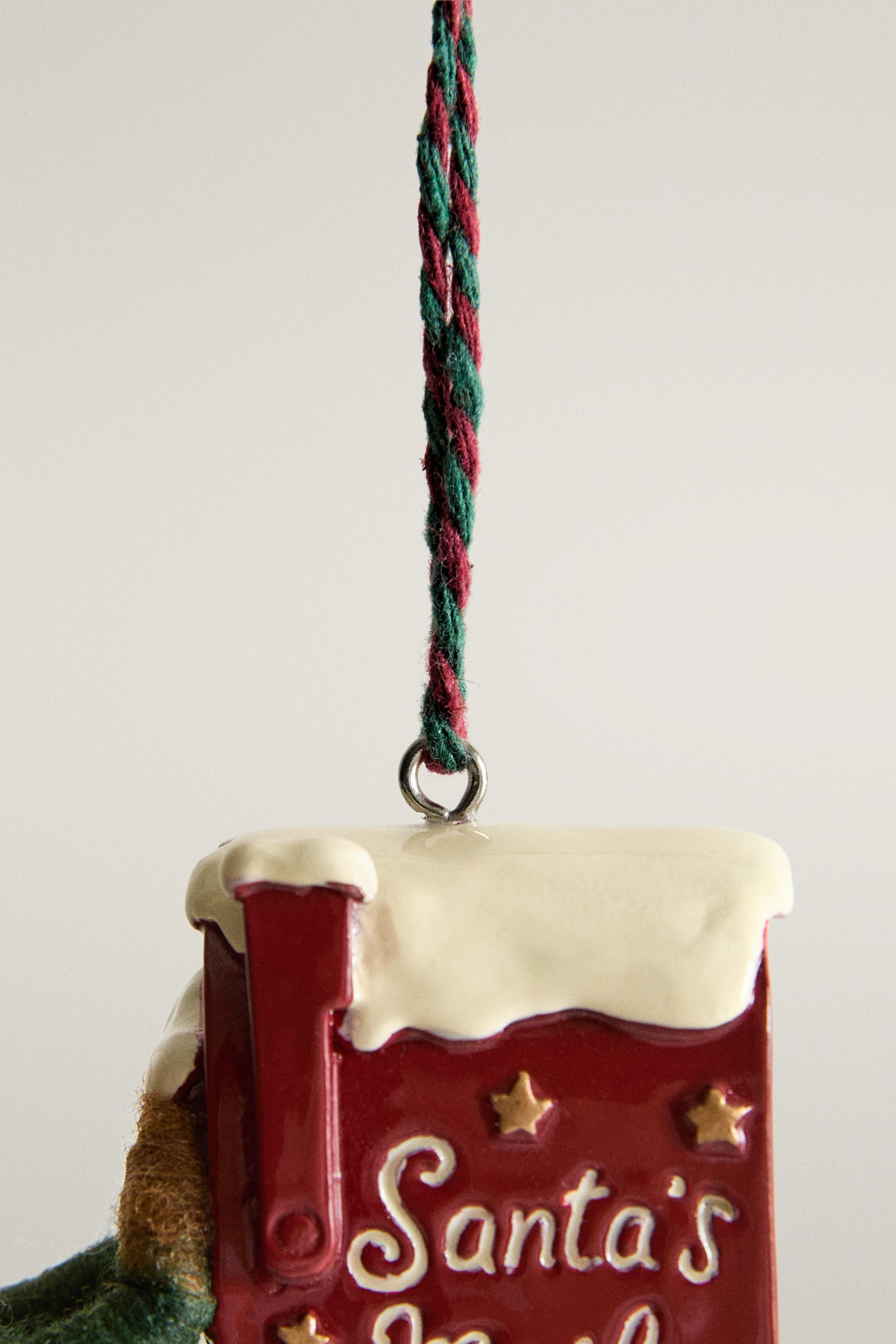 MOUSE MAILBOX CHRISTMAS TREE ORNAMENT