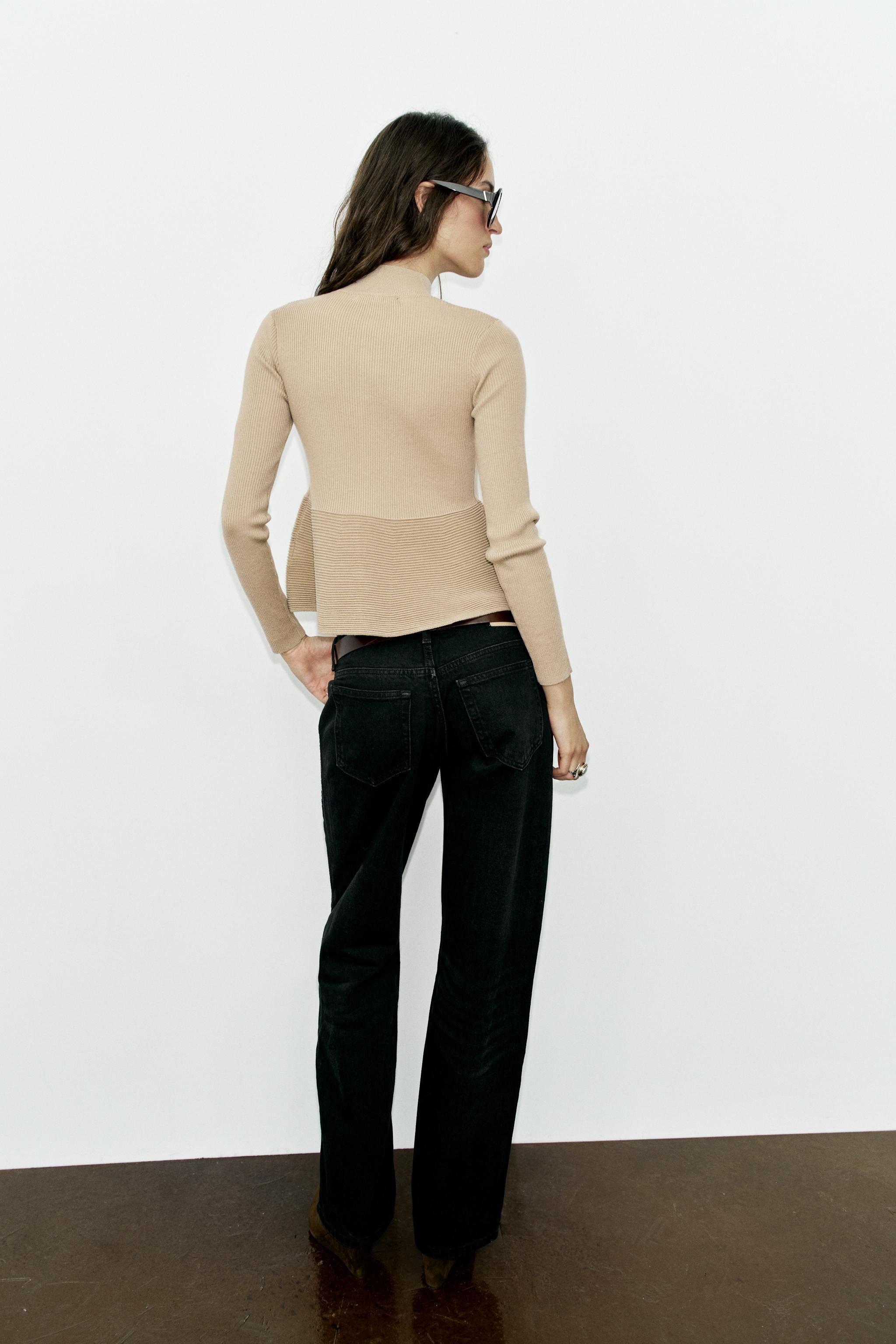 RIB KNIT COVERED BUTTON CARDIGAN