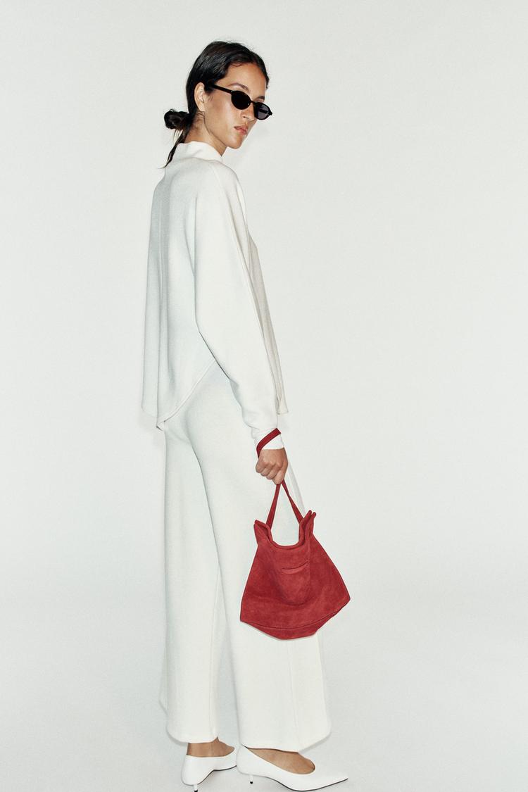 SOFT ASYMMETRIC BODYSUIT — Oyster-white