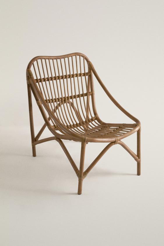 RATTAN ACCENT CHAIR WITH RODS - Light beige by Zara - Image 0