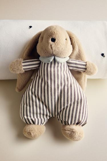 KIDS' MUSICAL BUNNY SOFT TOY - Dark beige by Zara
