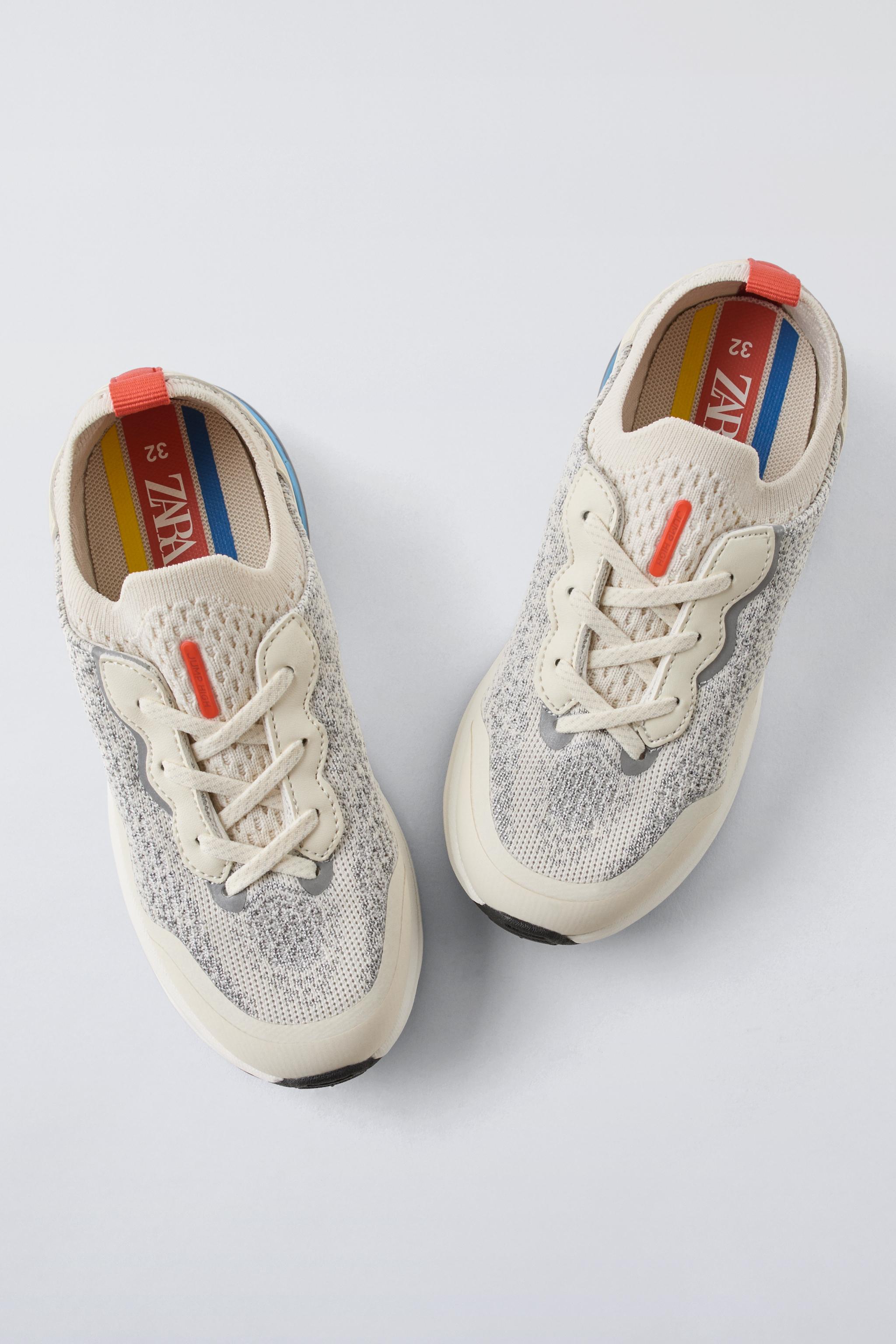 Zara Sneakers with Air Chambers White Kids