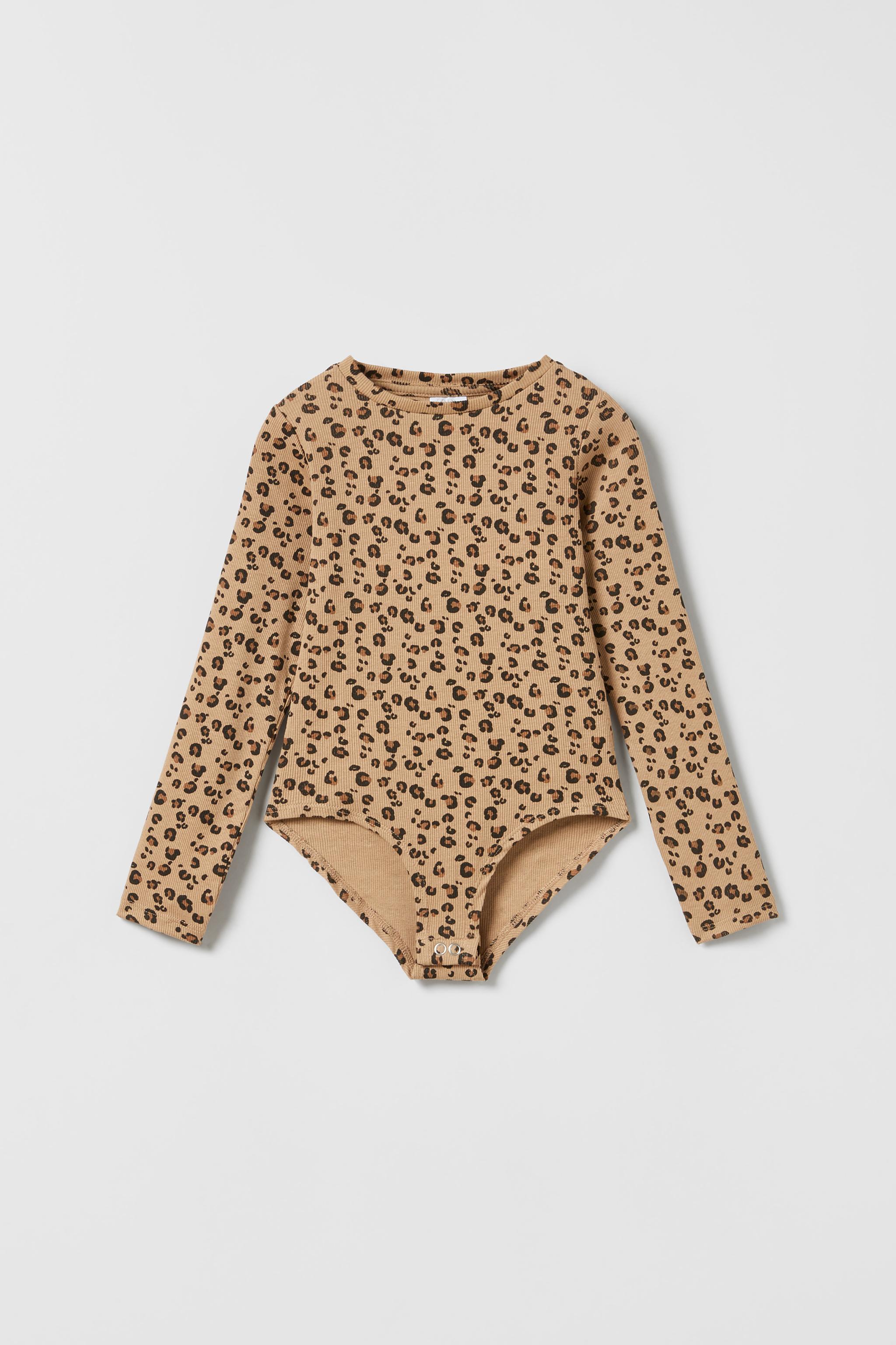 Zara leopard print hot sale bodysuit