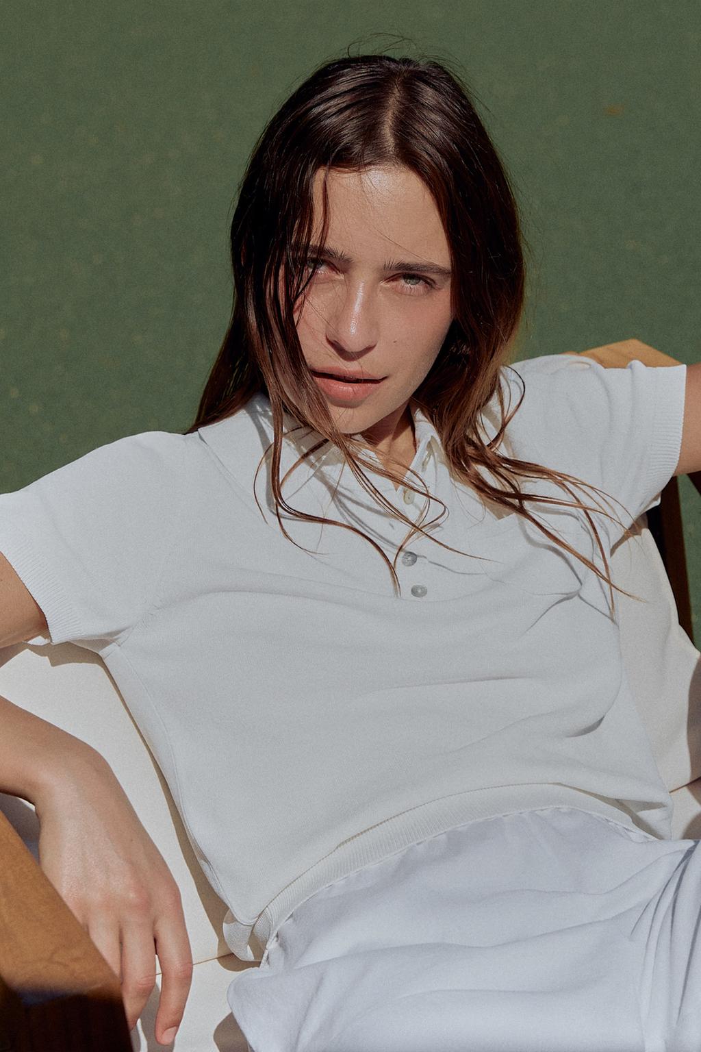 SHORT SLEEVE KNIT POLO SHIRT
