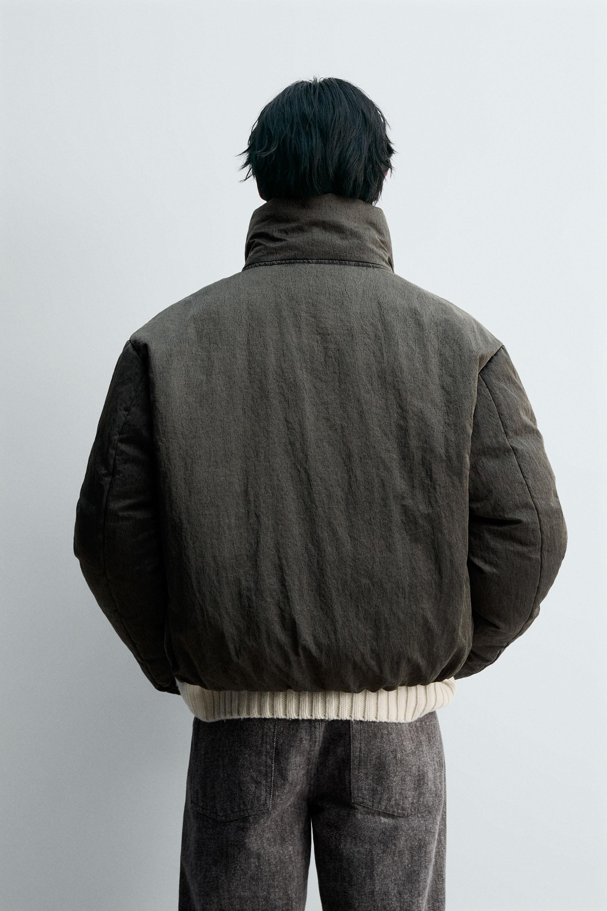 テクニカルパフジャケット - ブラウン | ZARA Japan / 日本