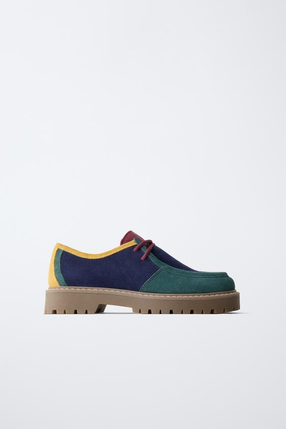 FRUIT OF THE LOOM™ LEATHER DERBY SHOES - Multicoloured by Zara - Image 0