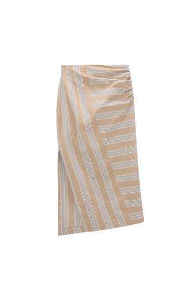 DRAPED MIDI SKIRT