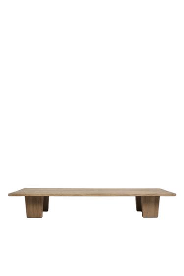 Zara ELM WOOD CENTER TABLE/ COFFEE TABLE - Light beige