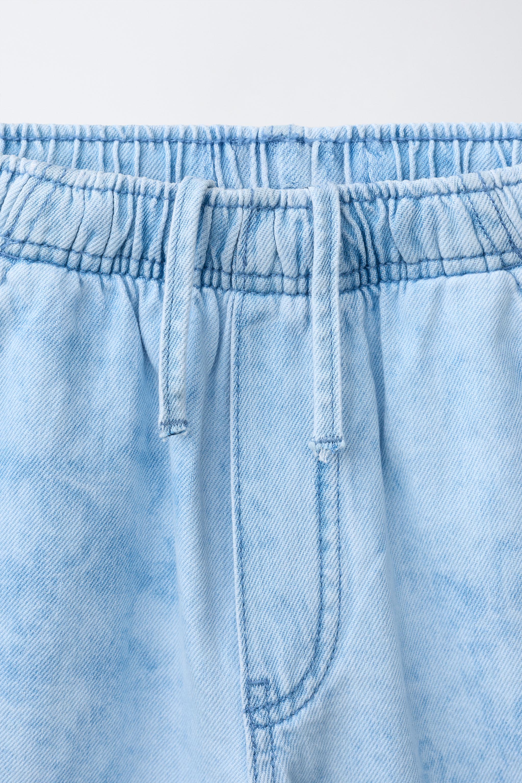 Детские шорты Zara TIE-DYE DENIM SHORTS — фото 3