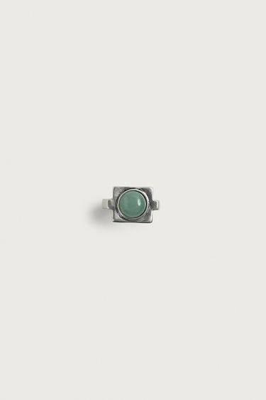 ANILLO SELLO PIEDRA - Plata de Zara - Imagen 0
