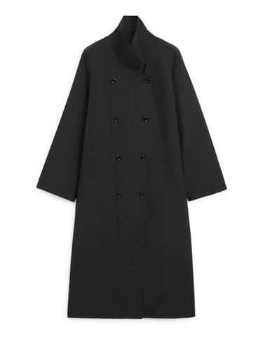Trench técnica doble botonadura - Negro de Zara