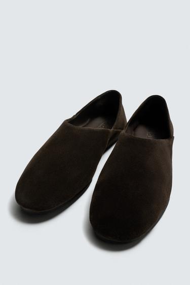 LEATHER SHOES WITH VIBRAM® SOLE AARON LEVINE X ZARA - Brown by Zara - Image 4