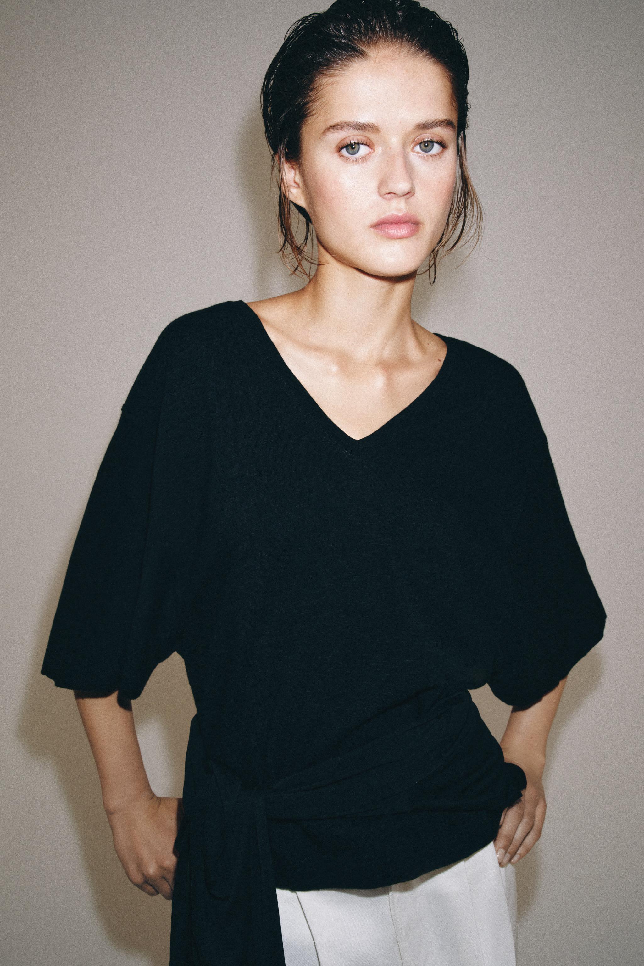 V YAKA T-SHIRT - Görsel 2