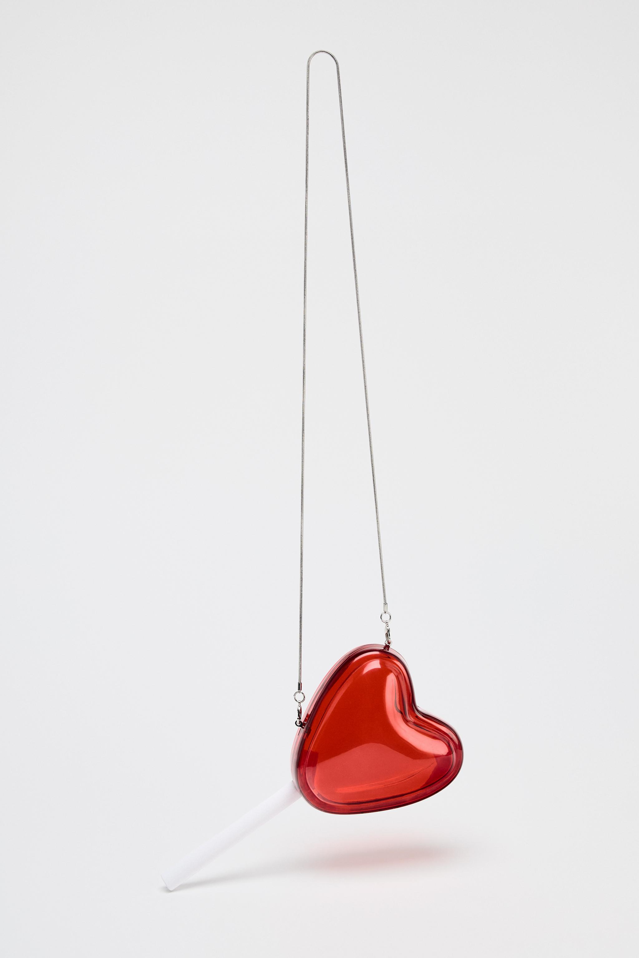 ZARA ハードハートロリポップバッグ 6551/510 HARD HEART LOLLIPOP BAG - Red | ZARA United States