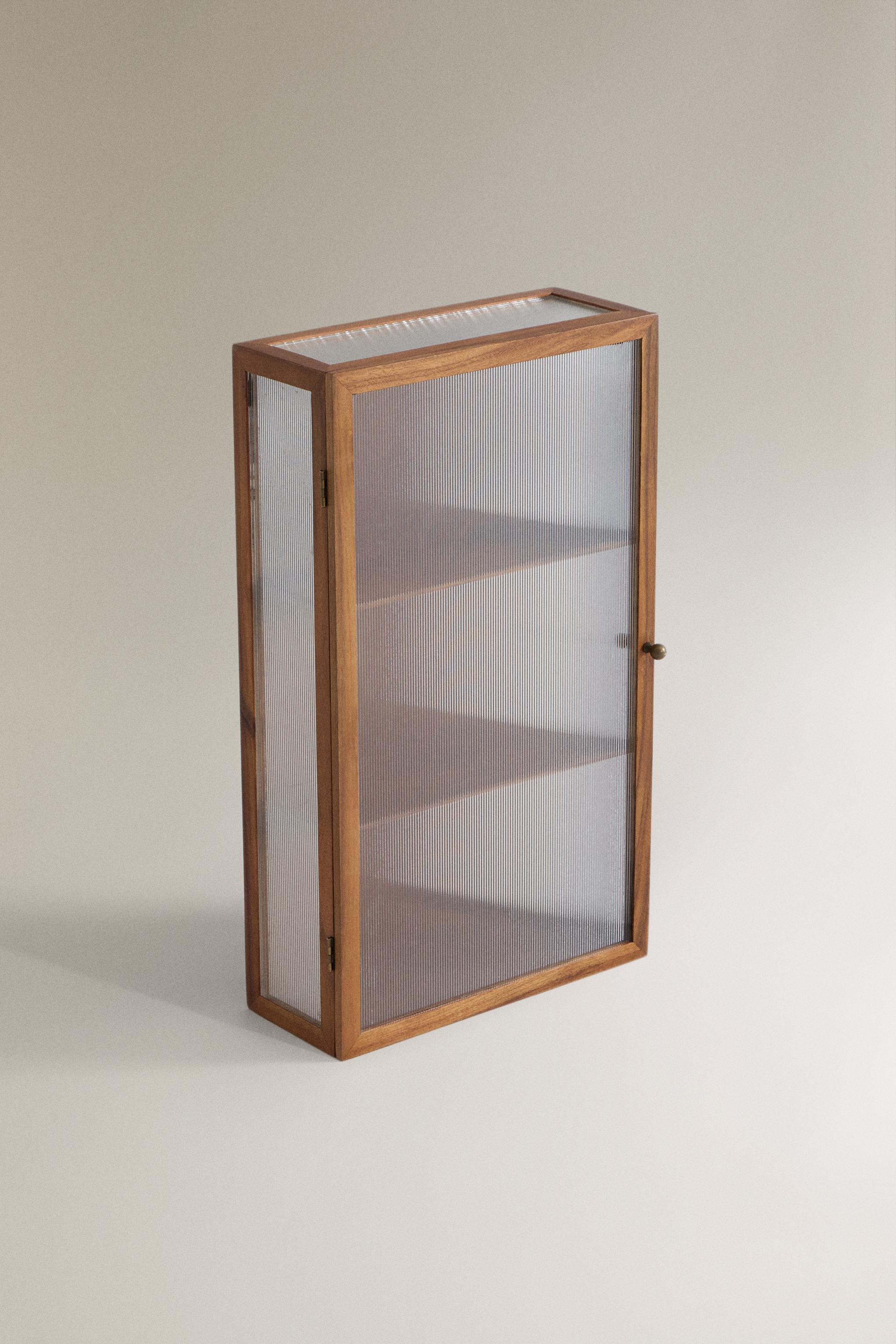 WALL-MOUNTED STORAGE UNIT — Brown
