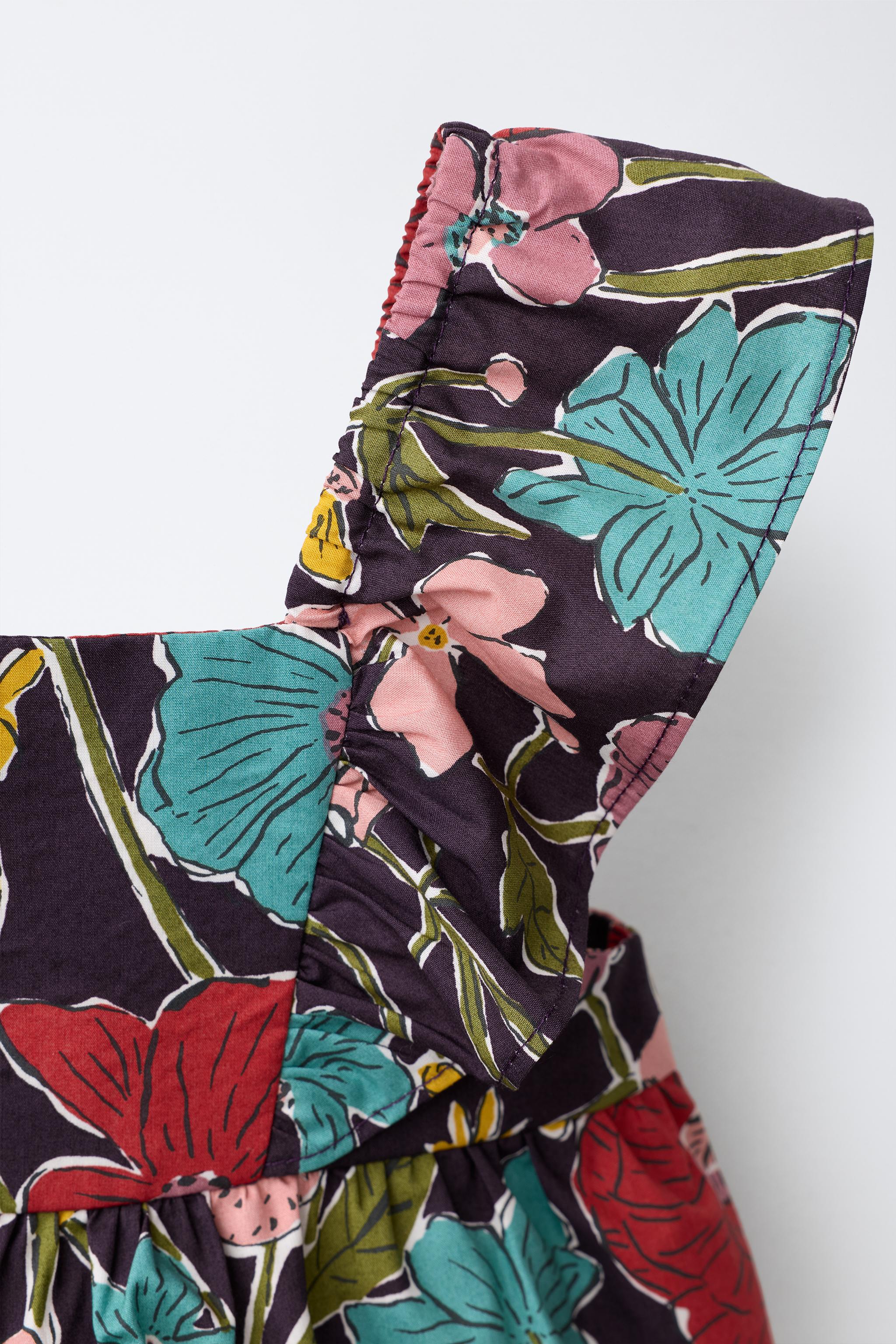 Детские рубашки Zara FLORAL PRINT TOP MADE WITH LIBERTY FABRIC — фото 3