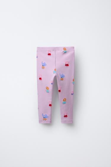 LEGGING CÔTELÉ PEPPA PIG ™ - Mauve de Zara - Image 1