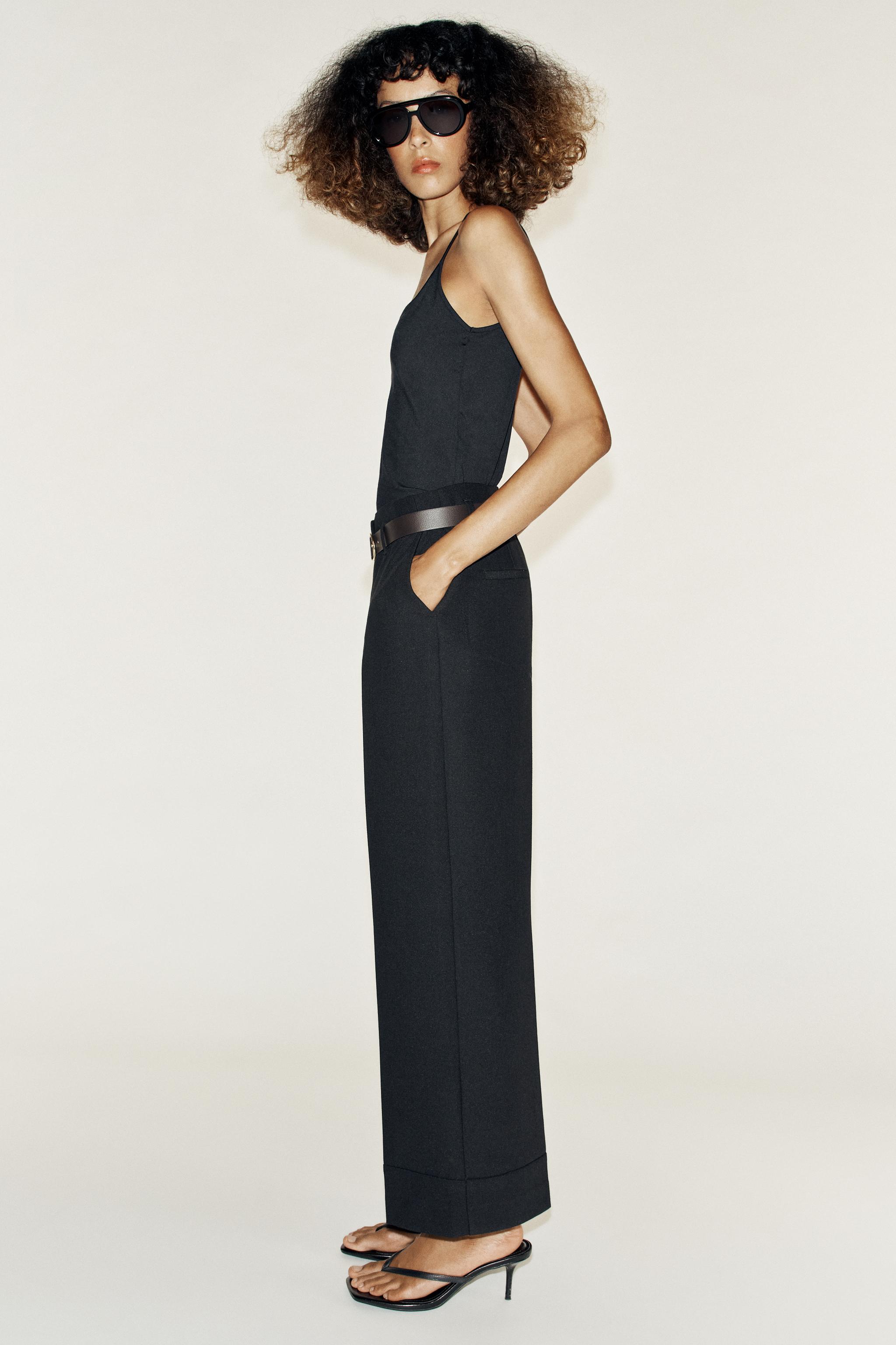 Zara KEMERLİ KIVRIK PAÇA PANTOLON görsel 8