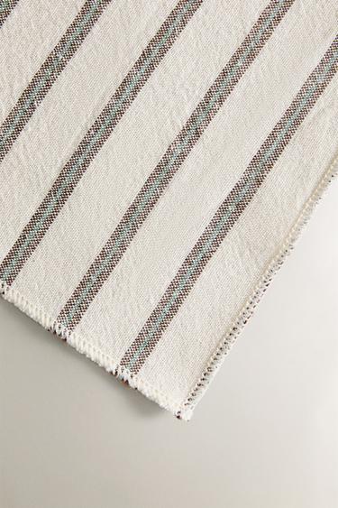 DYED THREAD STRIPED PLACEMAT - Ecru by Zara - Image 2