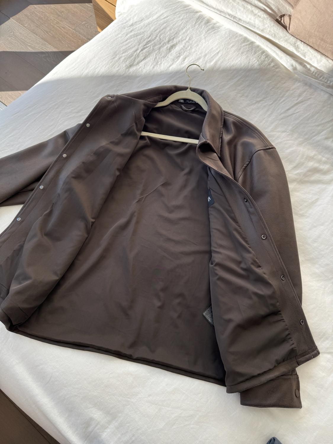 FAUX LEATHER OVERSHIRT - Image 2