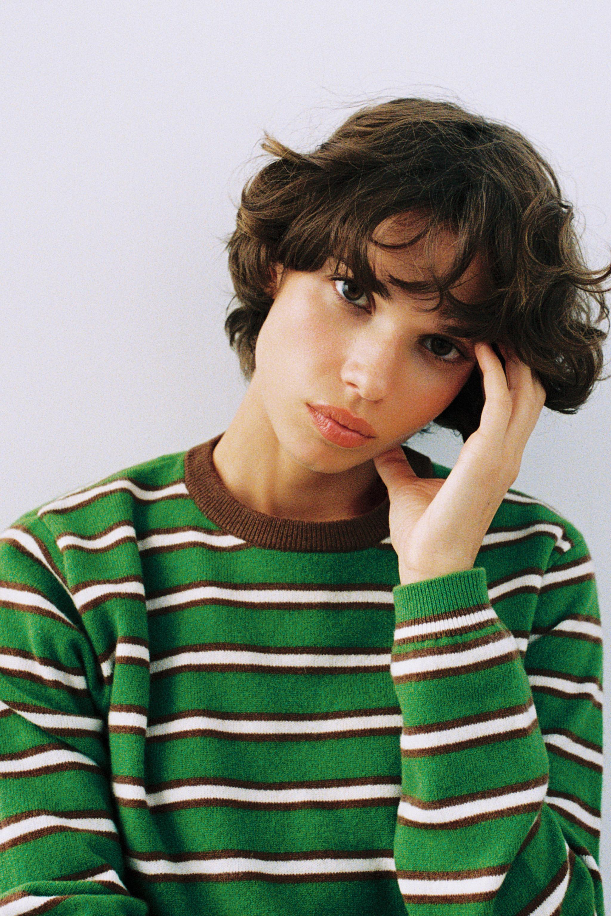 STRIPED 100% WOOL JUMPER