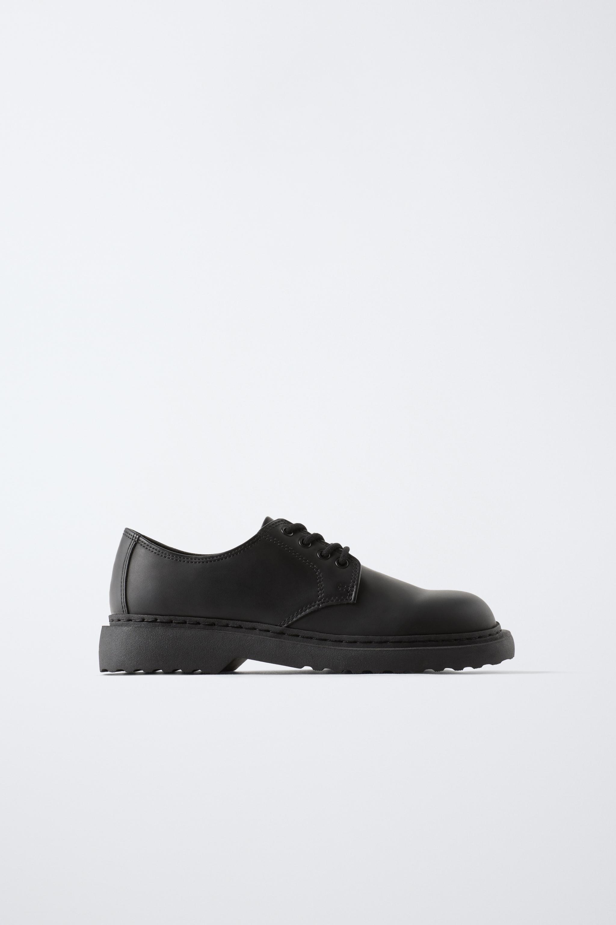 DERBY SHOES - Black | ZARA India