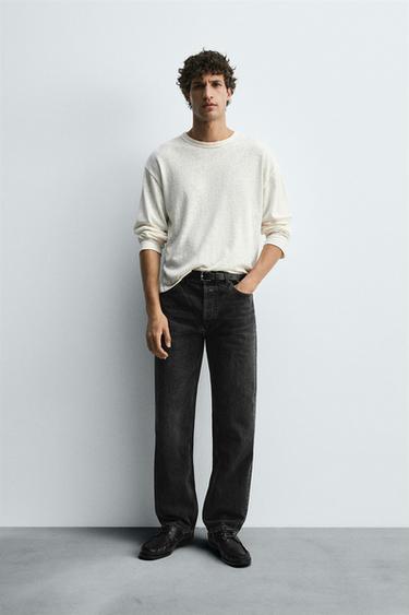 STRAIGHT FIT JEANS - Charcoal by Zara - Image 0