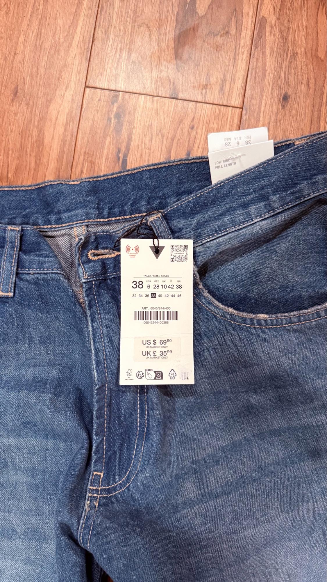 TRF LOW RISE BAGGY TAPERED JEANS - Image 3