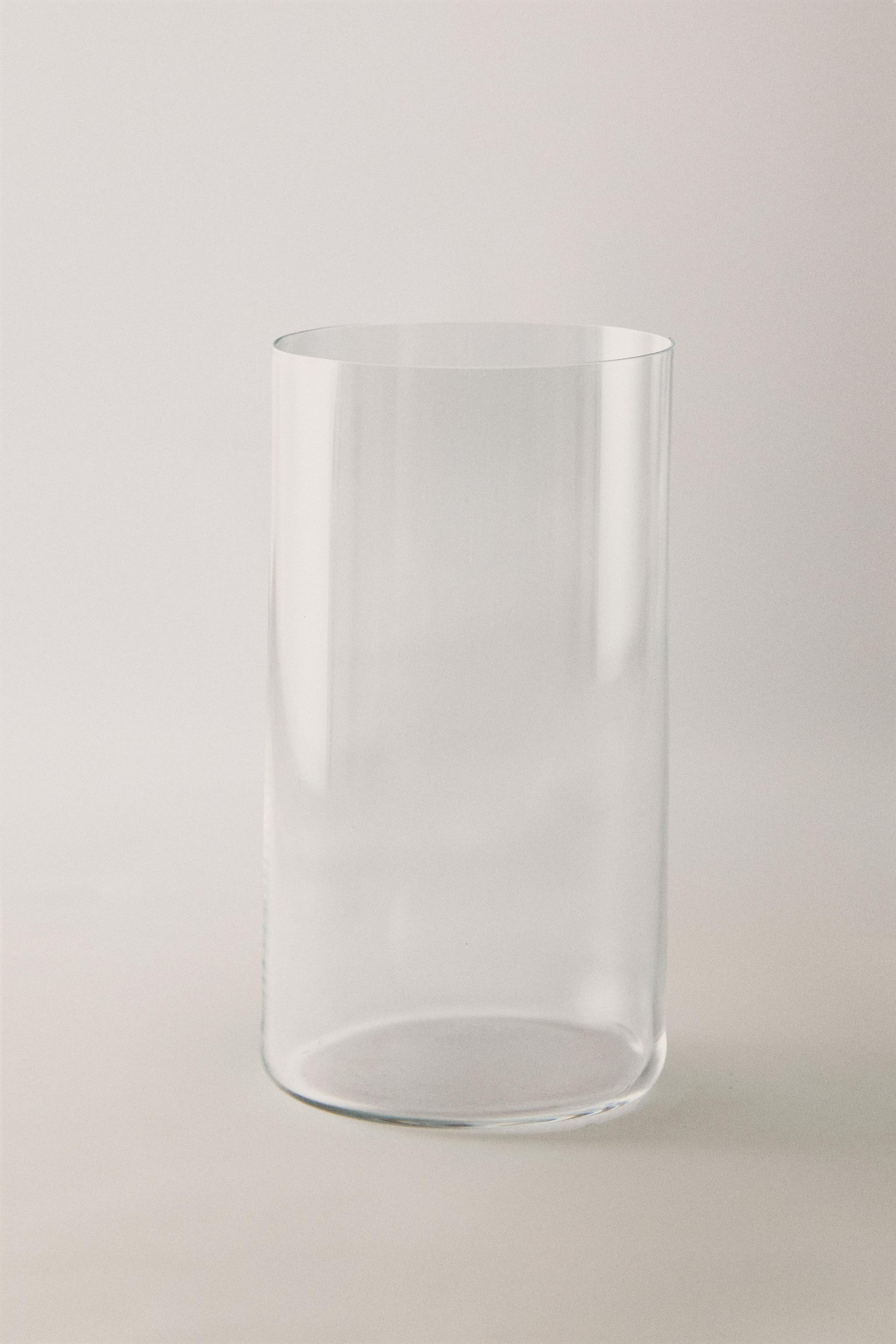 STRAIGHT CRYSTALLINE SOFT DRINK TUMBLER — Transparent