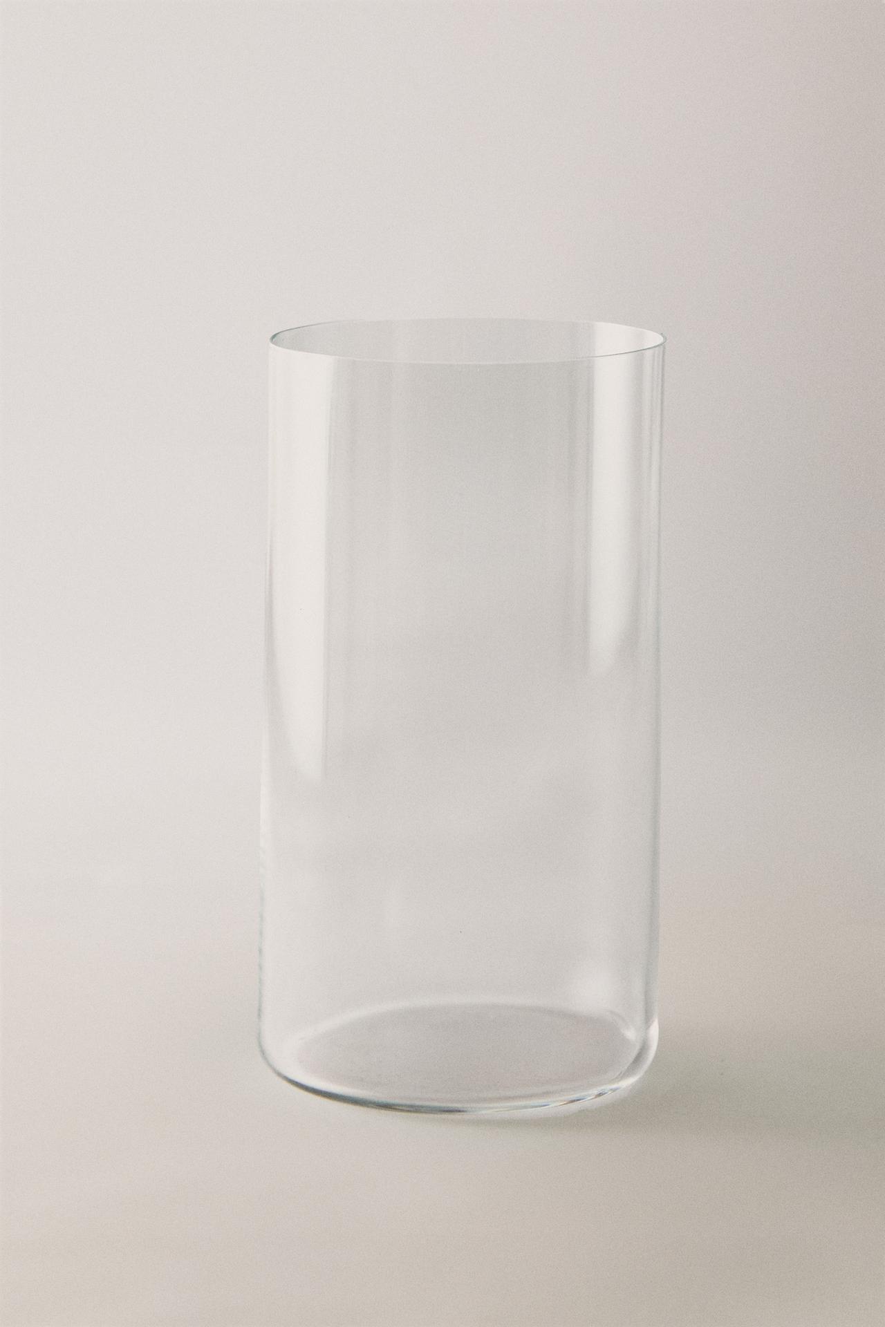 STRAIGHT CRYSTALLINE SOFT DRINK TUMBLER — Transparent