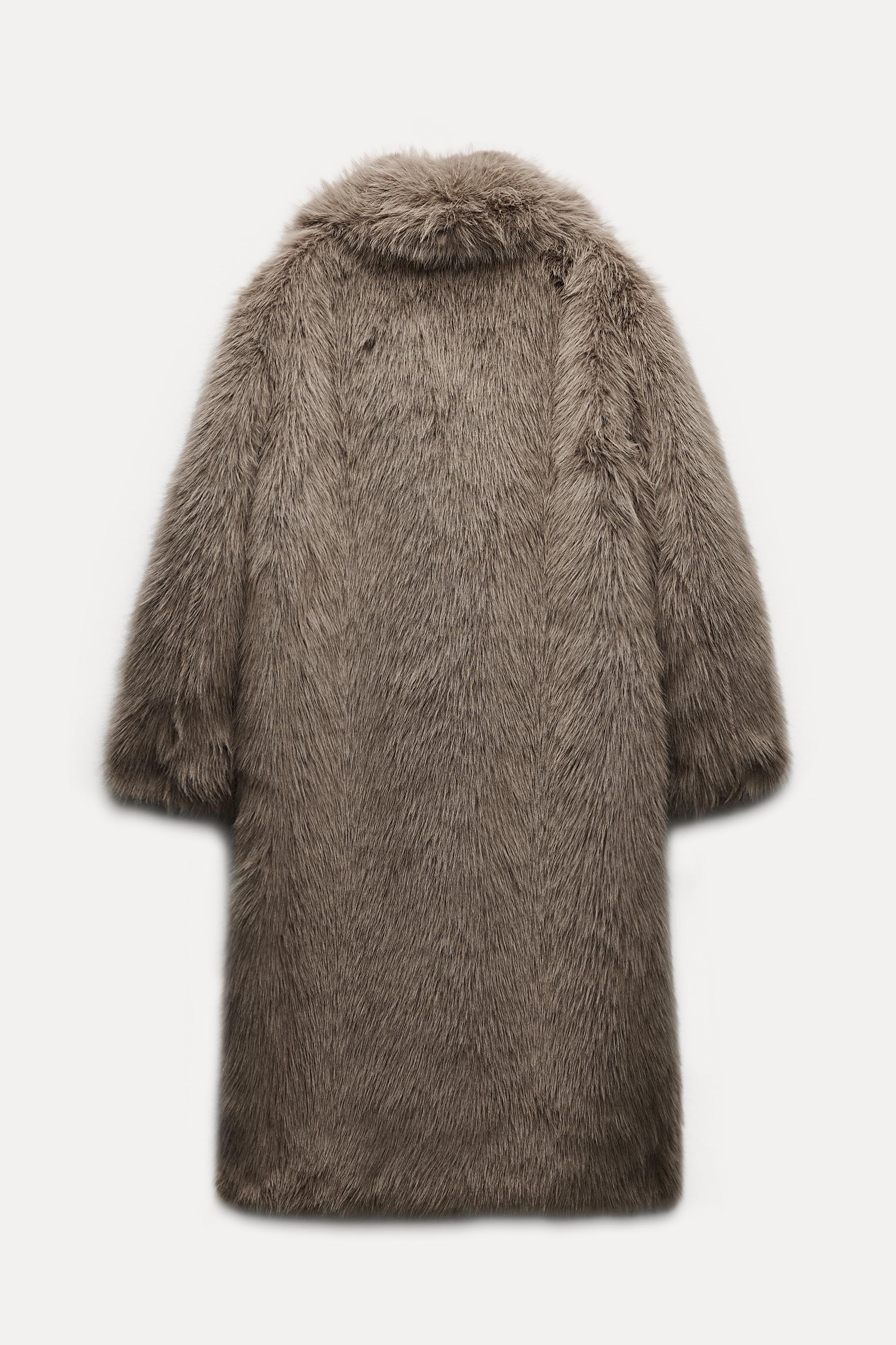 ZARA】ロングフェイクファーコート 6318/243 (ZARA/ムートン・ファーコート) 112138704【BUYMA】