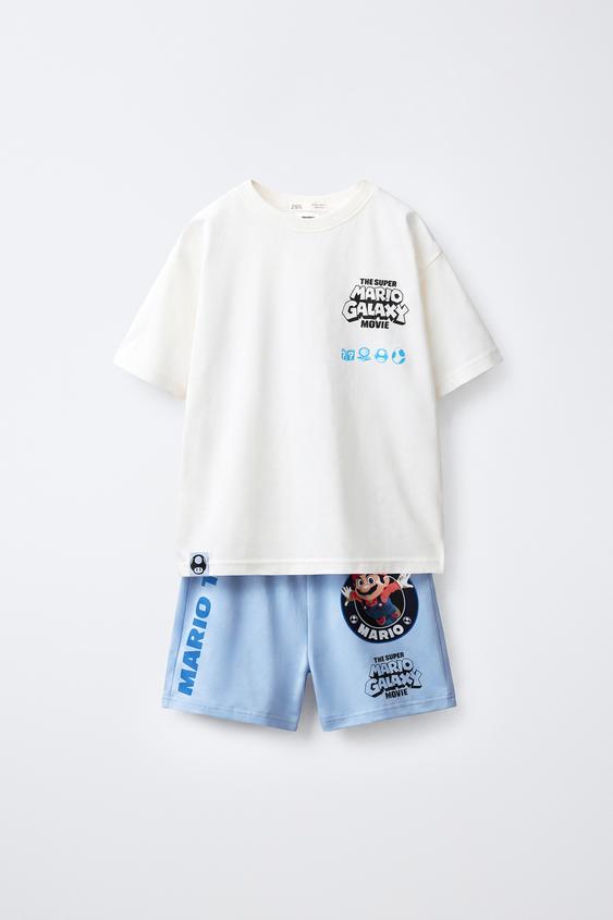 6-14 ЛЕТ/ПИЖАМА С ПРИНТОМ MARIO BROS ™ © NINTENDO — Синий/Белый от Zara — изображение 0