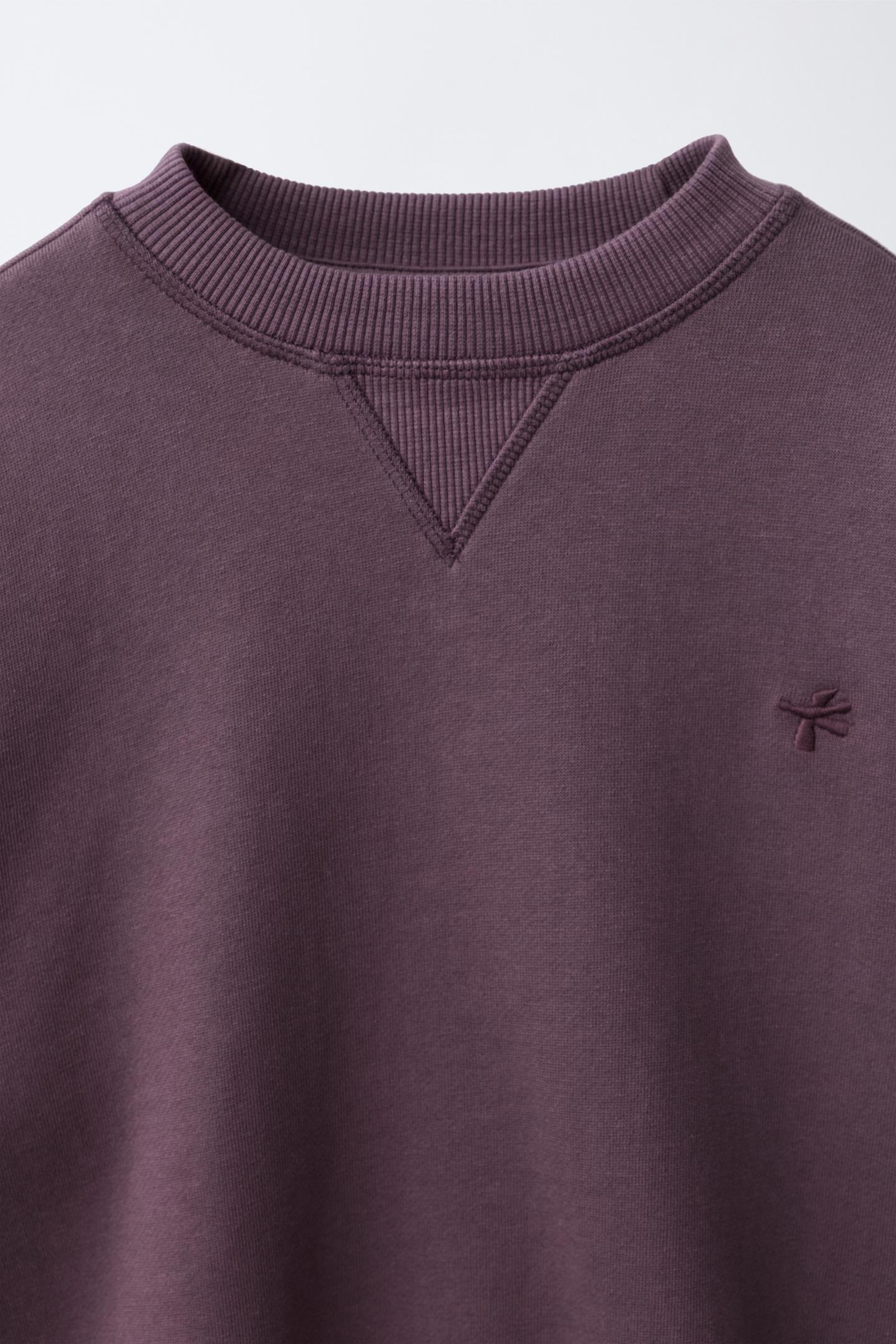 Детская толстовка Zara Embroidered Logo, цвет: Фиолетовый — фото 4