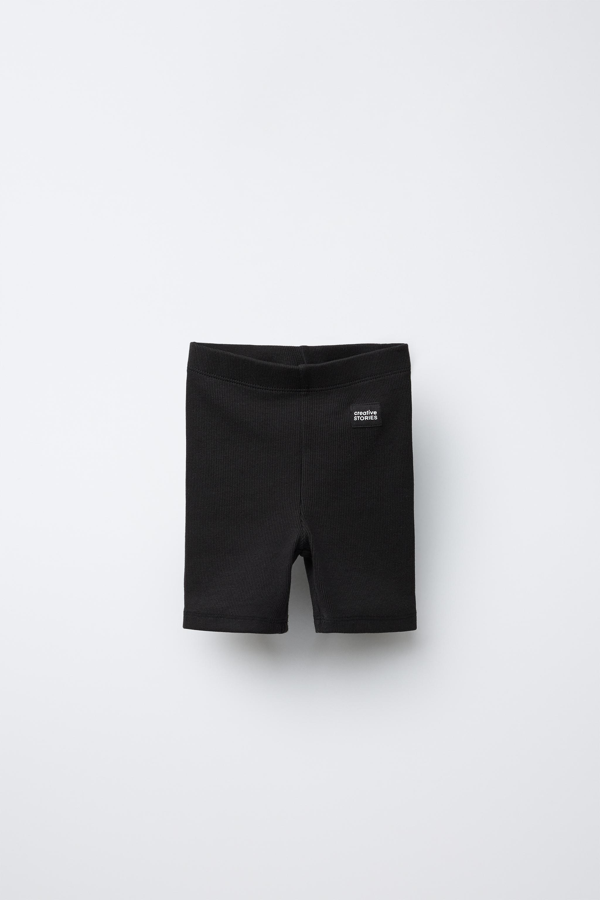 RIB-KNIT BIKE SHORTS - Intense coral | ZARA United States