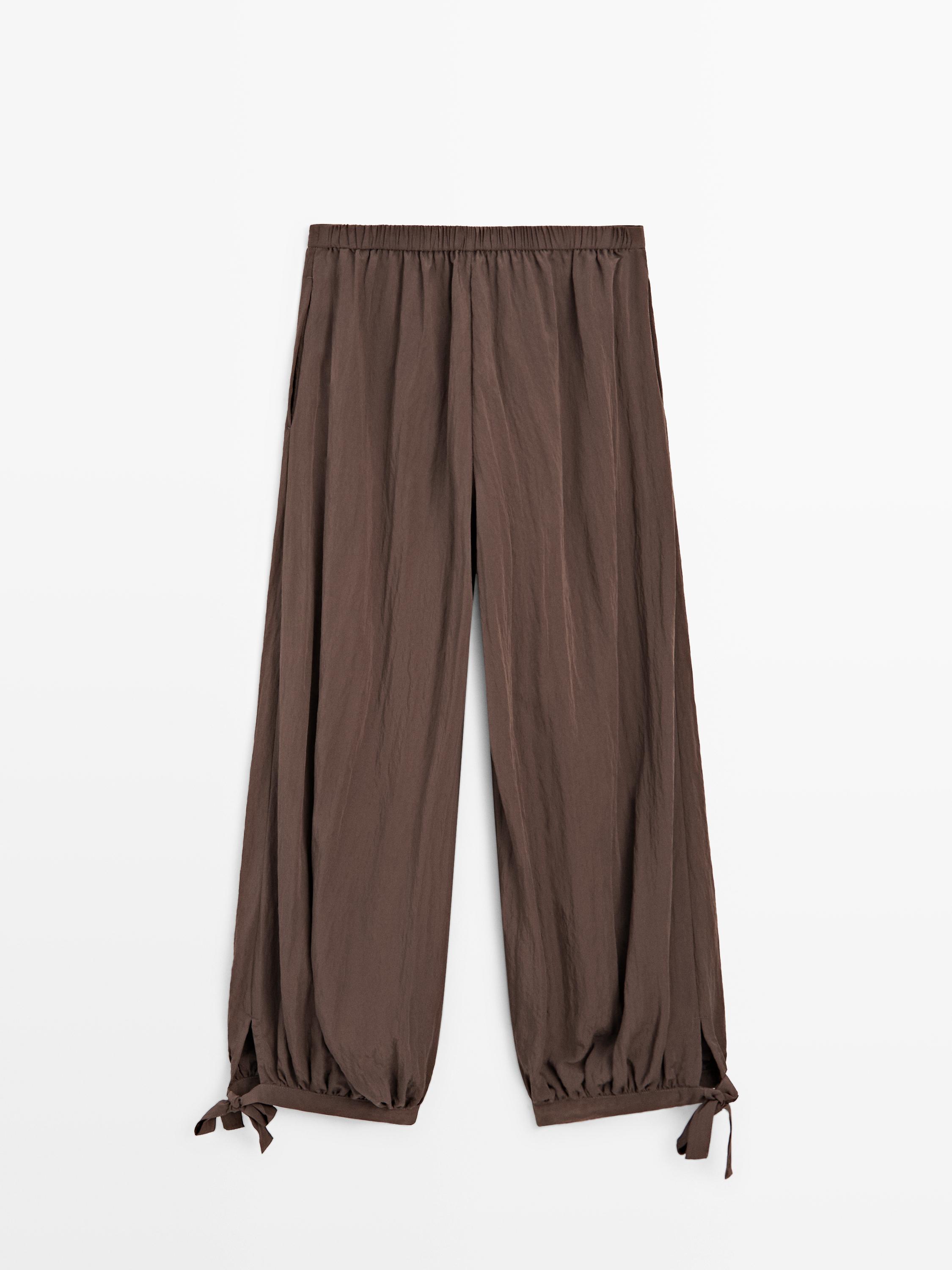 flowing draped pants
