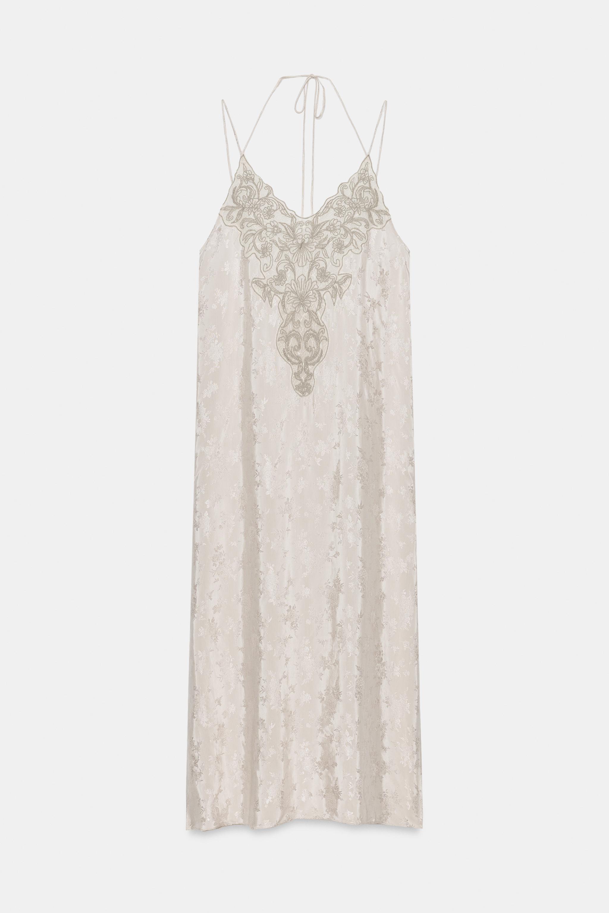 ZW COLLECTION EMBROIDERED JACQUARD DRESS