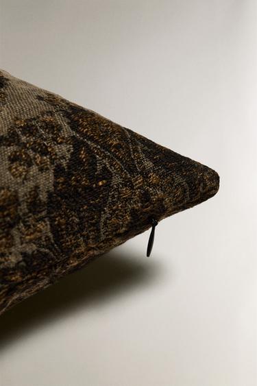 HOUSSE DE COUSSIN JACQUARD - Marron de Zara - Image 3