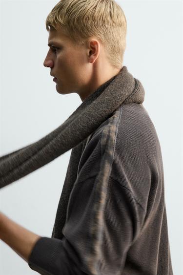 COMBINED TEXTURED SCARF X SR_A - Brown / Taupe by Zara - Image 1