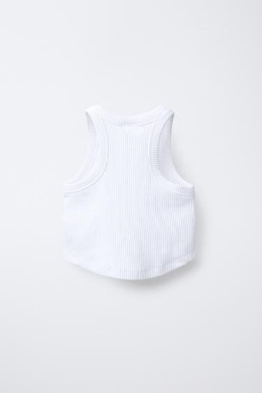 T-SHIRT RIB DOS NAGEUR - Blanc de Zara - Image 2