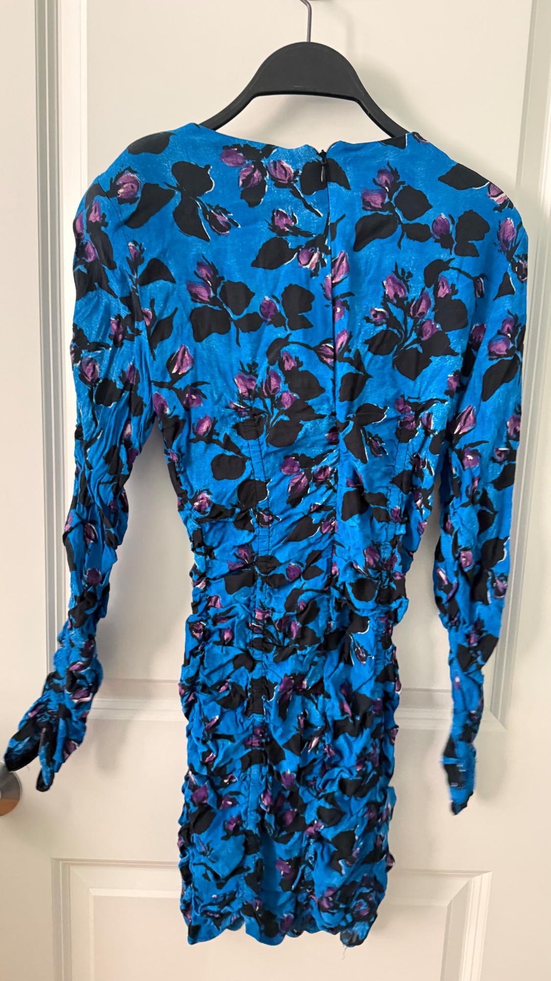 DRAPED PRINT DRESS - Image 6
