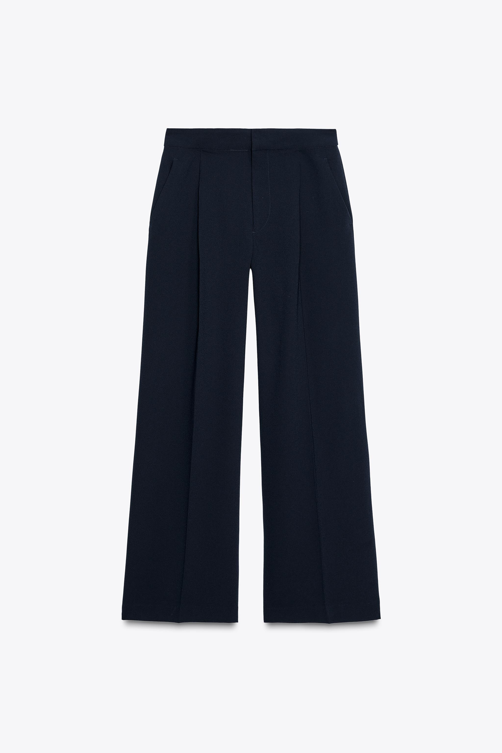新品本物 - ワイドレッグダーツ入りパンツ COLLECTION ZW エクリュ ZARA | パンツ