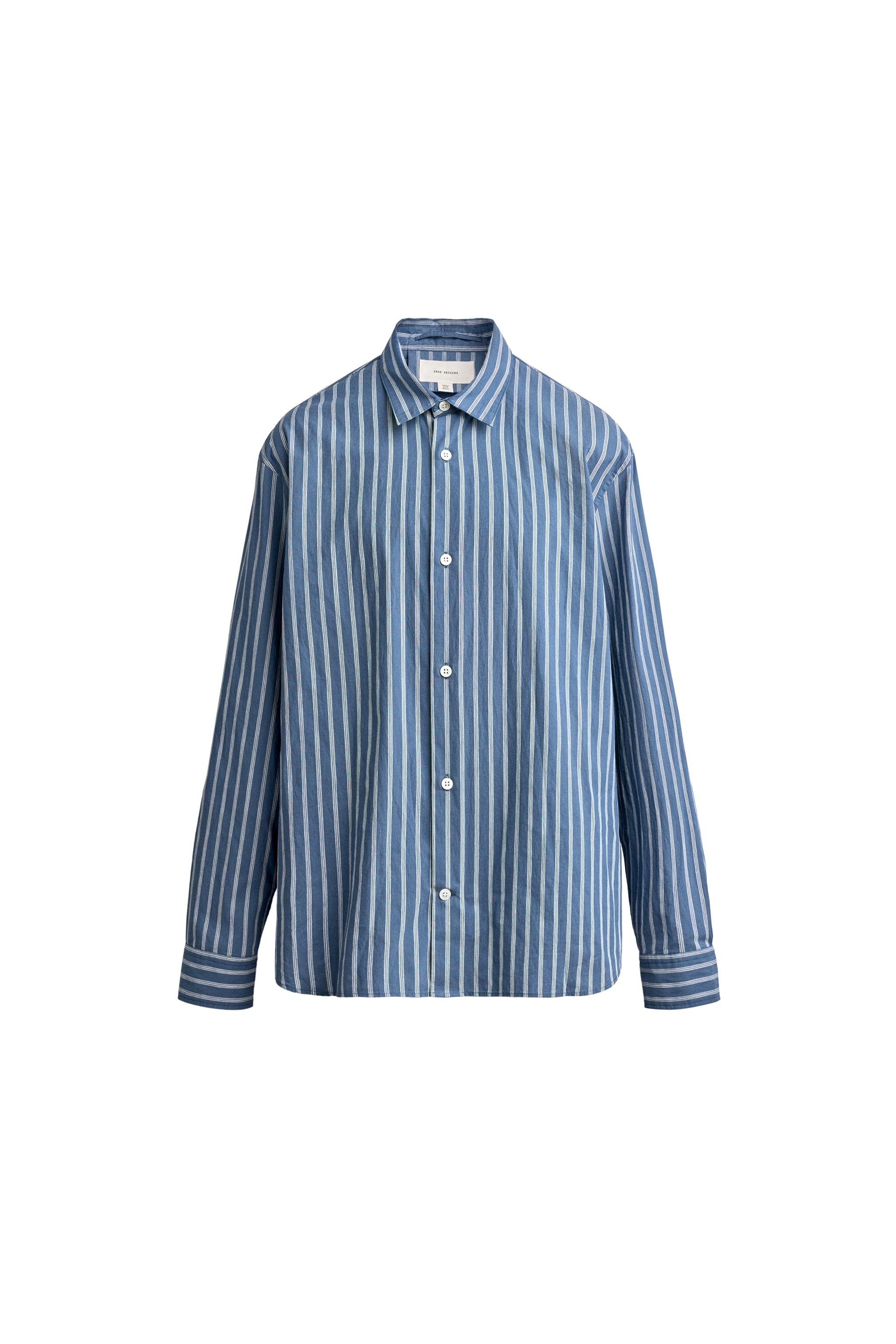 STRIPED RELAXED-FIT SHIRT